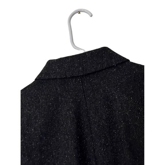 Eddie Bauer Wool Blended Full Zip-Up Collared Jacket Black Size M Classic Speckl - Picture 5 of 10